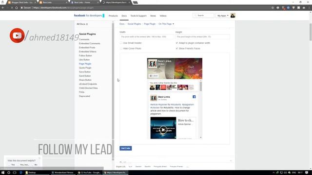 Facebook Plugin To Blogger | How To Add Facebook In Blogger