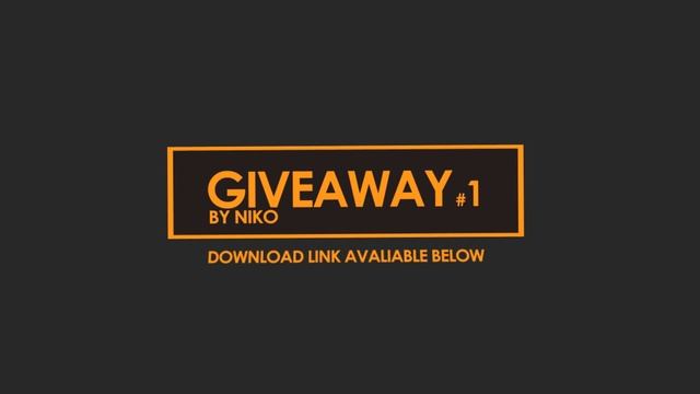 EDITING PACK GIVEAWAY #1 By Niko