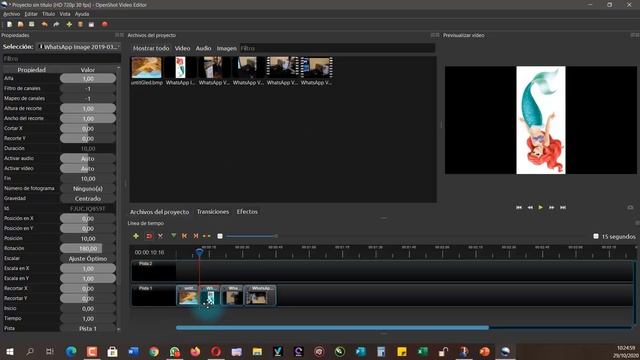 OpenShot 11 Girar Imágenes Y Videos