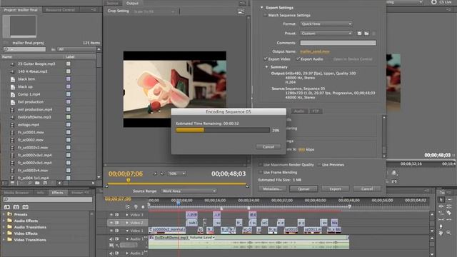 Render Small Mov File