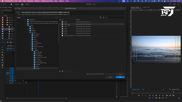 วิธีแก้ไฟล์วิดีโอ Media Offline ใน Premiere Pro | Premiere Pro | RPSEVEN