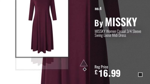 Top 10 Girls 4-5 Dresses [2018]: Oodji Ultra Women's Basic Jersey Dress