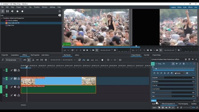 Crop Video Di Kdenlive Video Editor Gratis Tanpa Watermark