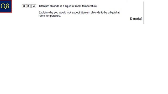 June 2018 GCSE Chemistry Single Science Paper1 Part 2