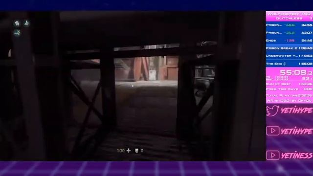 Wolfenstein: TNO Glitchless Speedrun - 1:50:50 - YetiHype