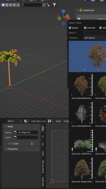 Botaniq 6.7 Tree Library Blender Addon