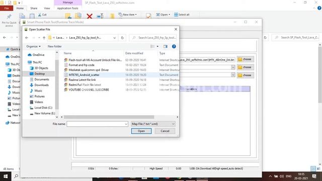 Lava Z93 Tool Imege Fail