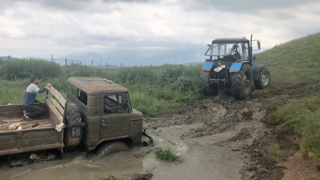 Никто Такого не Ожидал!!! Газ 66 в болоте | Трактор Беларус не смог Выташить