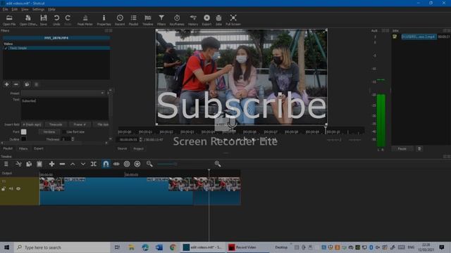 How To Add Text To Your Videos | Shotcut  2021