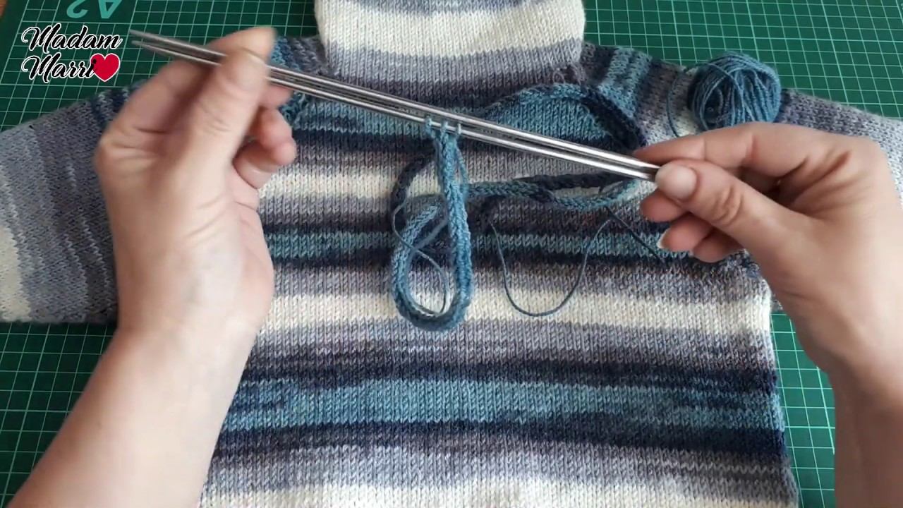 Вяжем полый шнур спицами