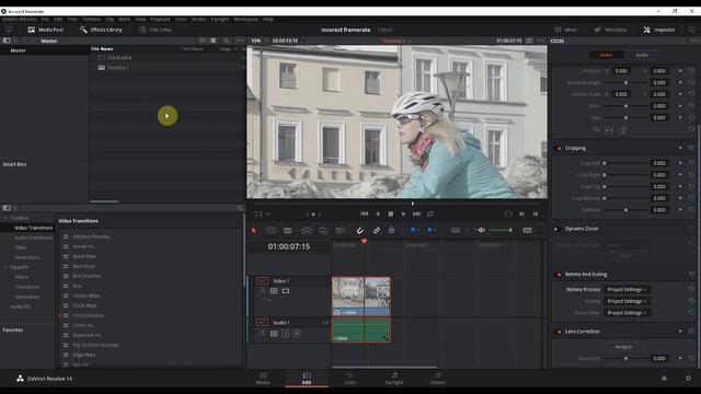 How To Change Existing Timeline Frame Rate In Davinci Resolve