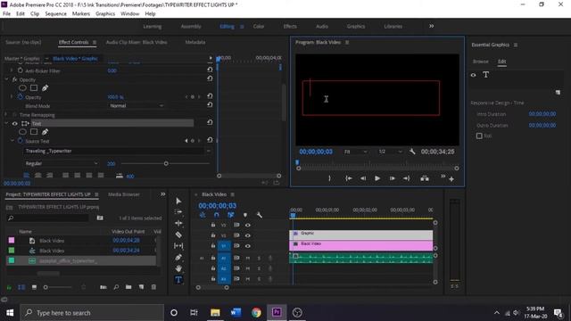TYPEWRITER TEXT EFFECT | ADOBE PREMIERE PRO CC | LIGHTS UP