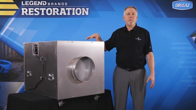 Use the Dri-Eaz HEPA 2000 for high-volume clean air on large filtration projects