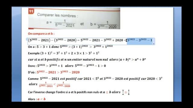 Tronc Commun Science Ordre Dans IR Correction D’exercices 8, 9, 11, 12, 50 P 60, 63 ALMOUFID Vidéo