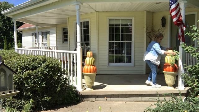 Fall Porch Clean And Decorate