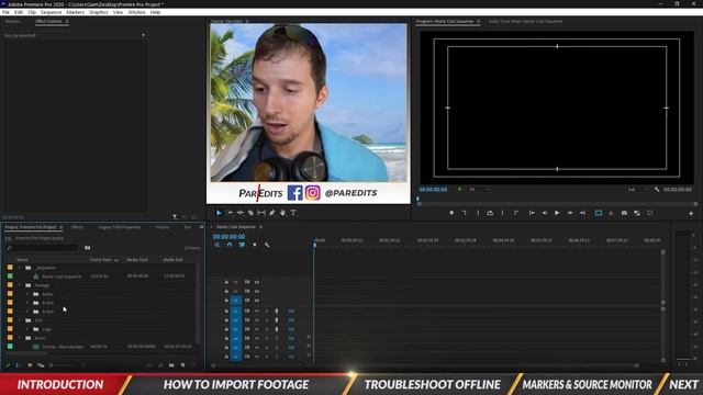 How To Import Footage In Premiere Pro (Adobe Premiere Pro CC 2020)