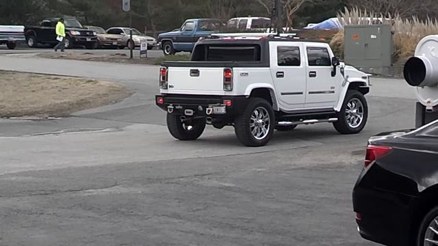 Hummer H2 Sound Clip Leaving The Muffler Shop In Maryland