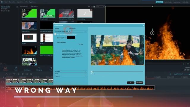 Filmora Tutorial - Realistic Fire  ( without Green Screen / FREE & no Plugins ) CINEMATIC