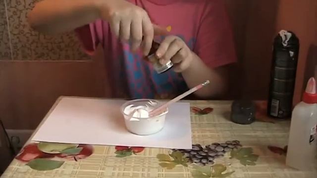 Лизун из пены для бритья