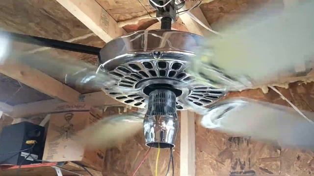 -CHROME-Hunter Original Ceiling Fan (R-52) Restored Assembly Video & Test Run O_O WOW