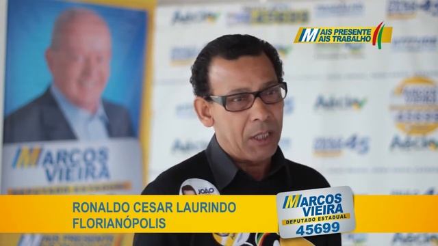 RONALDO CESAR LAURINDO, Do Tucanafro, Fala Sobre O Trabalho Do Deputado Marcos Vieira
