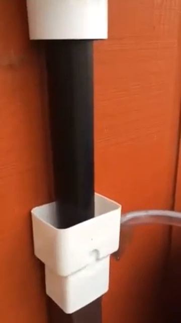 Watch Rain Barrels Filling! Clear Diverter Hose With Leaf Eater