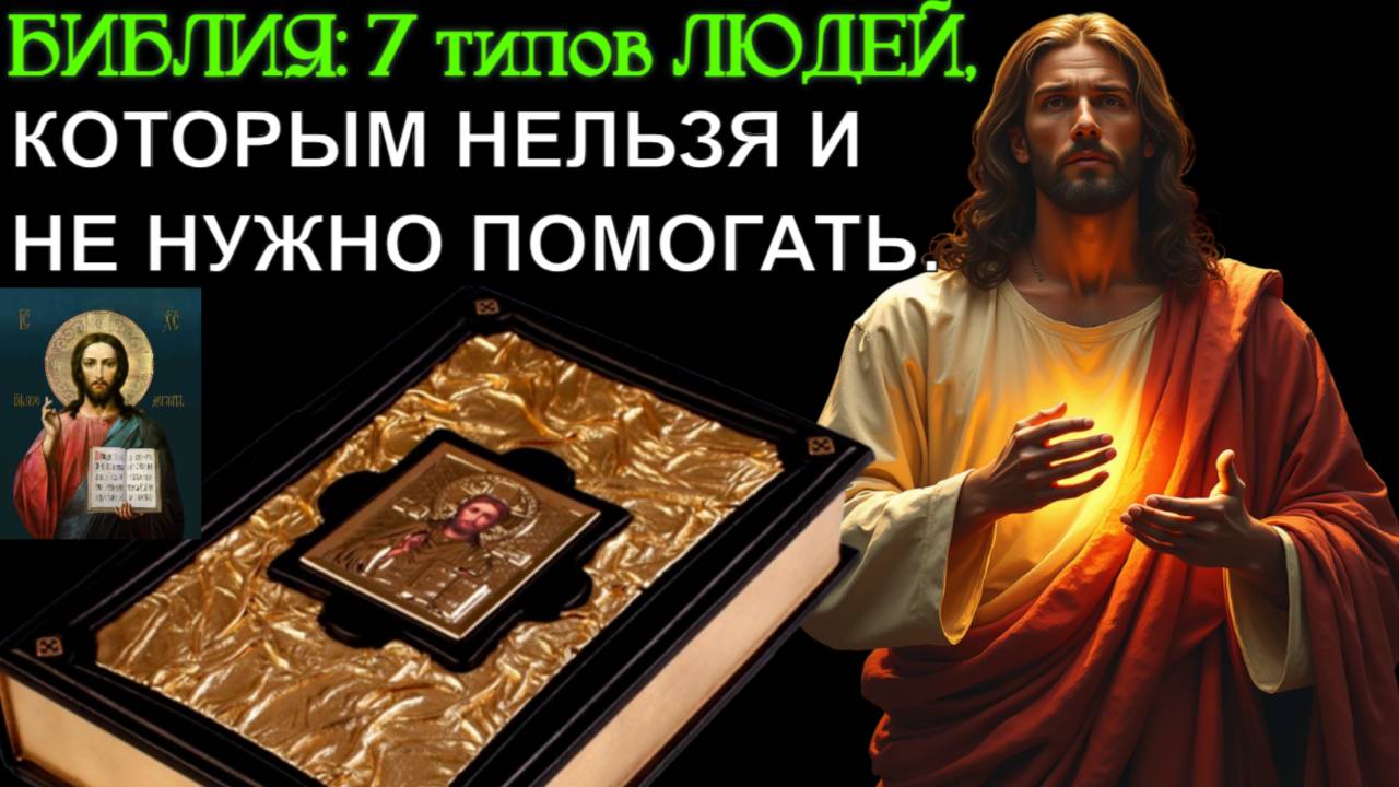 БИБЛИЯ: 7 типов ЛЮДЕЙ, которым нельзя и не нужно ПОМОГАТЬ
