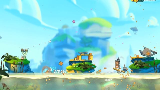 Angry Birds 2: Level 1045 (Cobalt Plateaus/ Missispiggy Rivers)