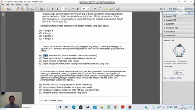 PEMBAHASAN SOAL KSM GEOGRAFI NASIONAL ||KSM GEOGRAFI TINGKAT NASIONAL