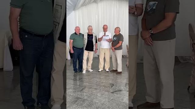 Фрагмент выступления по случаю юбилея коллег авиатехников в Старбеево