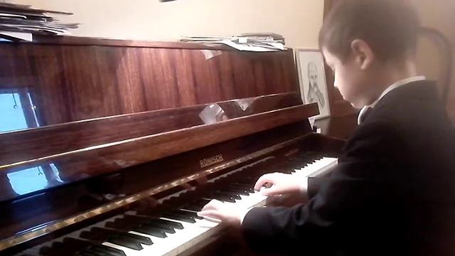 Юрий Кандул. 8 лет, 2 кл, И.С.Бах Маленькая прелюдия до мажор