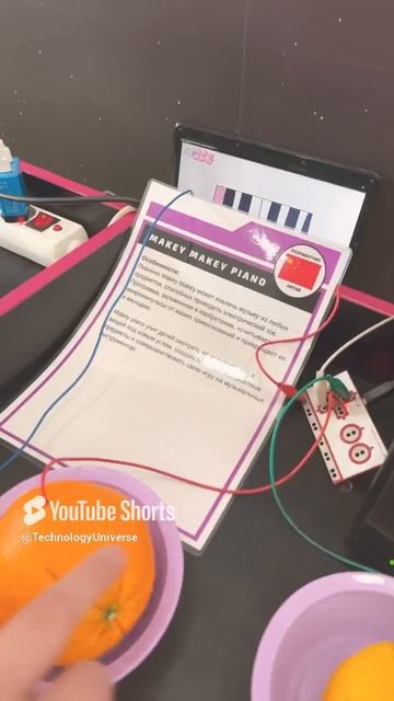 Фруктовое пианино #2025 #робототехника #выставкароботов