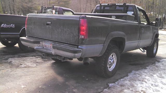 GMC Sierra 3500 6.5L Diesel Straight Pipe