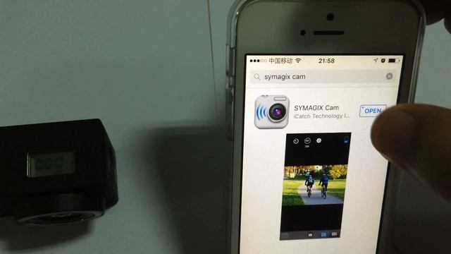 F21 sports camera WIFI connection with smartphone