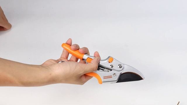 DEWINNER Professional Ratchet Anvil Pruning Shears For Gardening Work