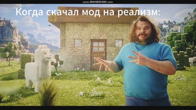Когда установил мод на реализм #мегапиксель #майнкрафт #minecraftвкино