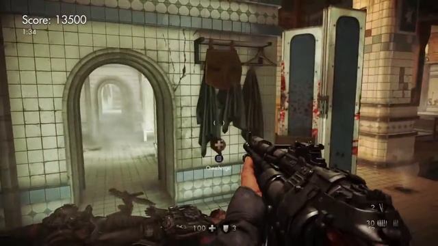 Wolfenstein:The Old Blood Platinum(bathhouse Challenge)