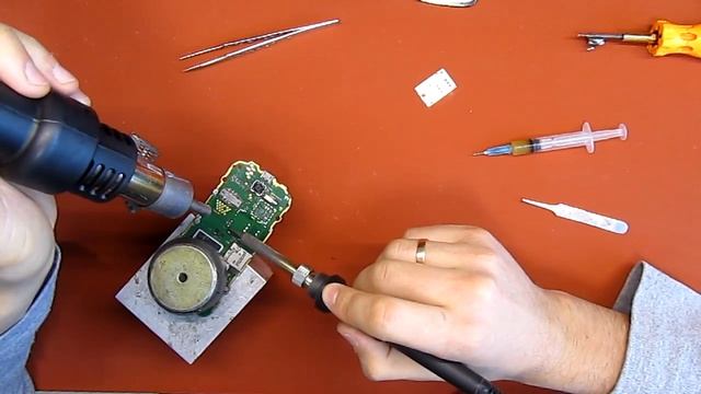 Замена SIM коннектора в Nokia 308