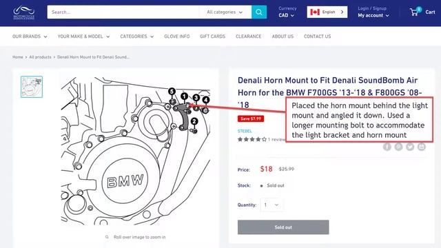 R1200R Light And Horn Mounting Brackets