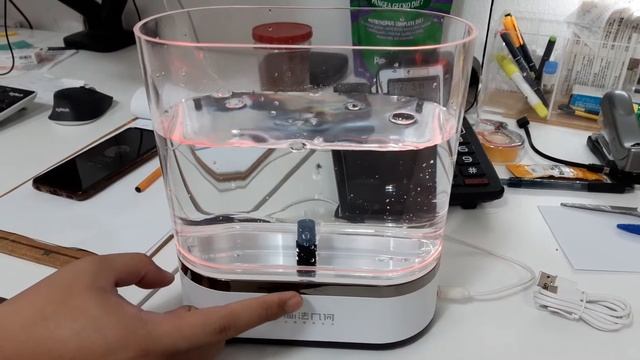 샤오미 미니수족관 실제품 테스트 기존버전에 비해 소음이 엄청 좋아졌네요!