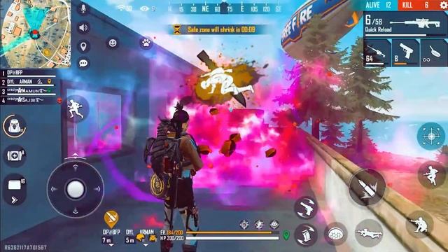Free Fire Highlights #46 || মারাত্নক গেমপ্লে || Insane Gameplay 12 Kills With Double M82B