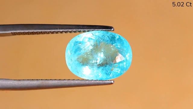 5.02 Ct 12.37x9.24 Mm Natural Paraiba Tourmaline Neon Blue Color Pear Shap #NaturalGemstones
