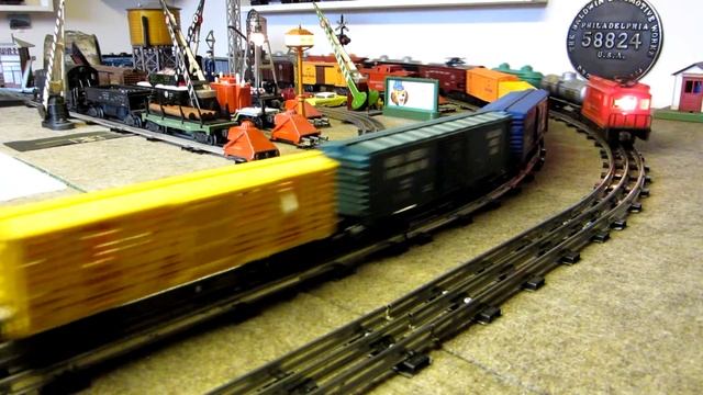 Lionel 520 pullin' six tank cars + caboose.