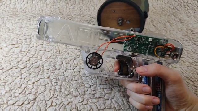 Внешний вид / пистолет ПЧ / прозрачный корпус / русскоязычная озвучка