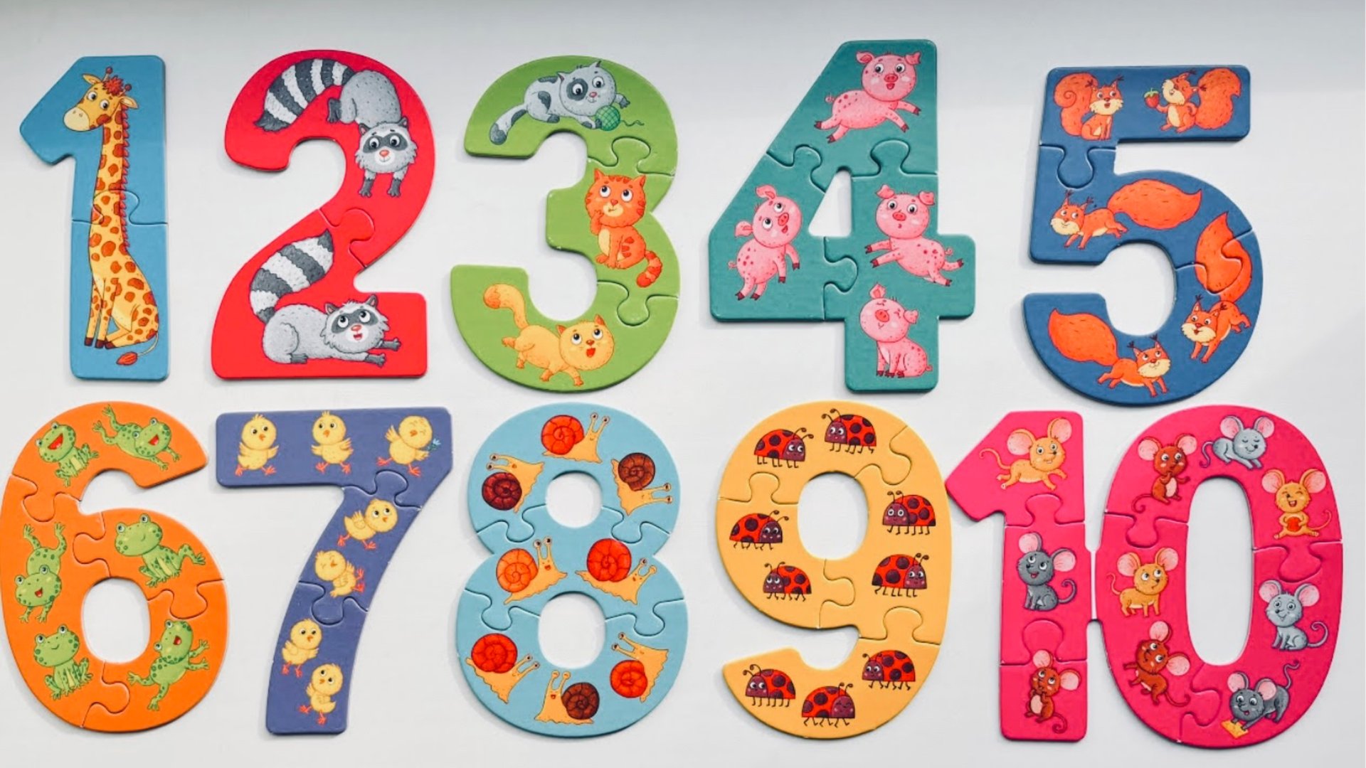 Учим Цифры С Малышом. Счет От 1 - 10