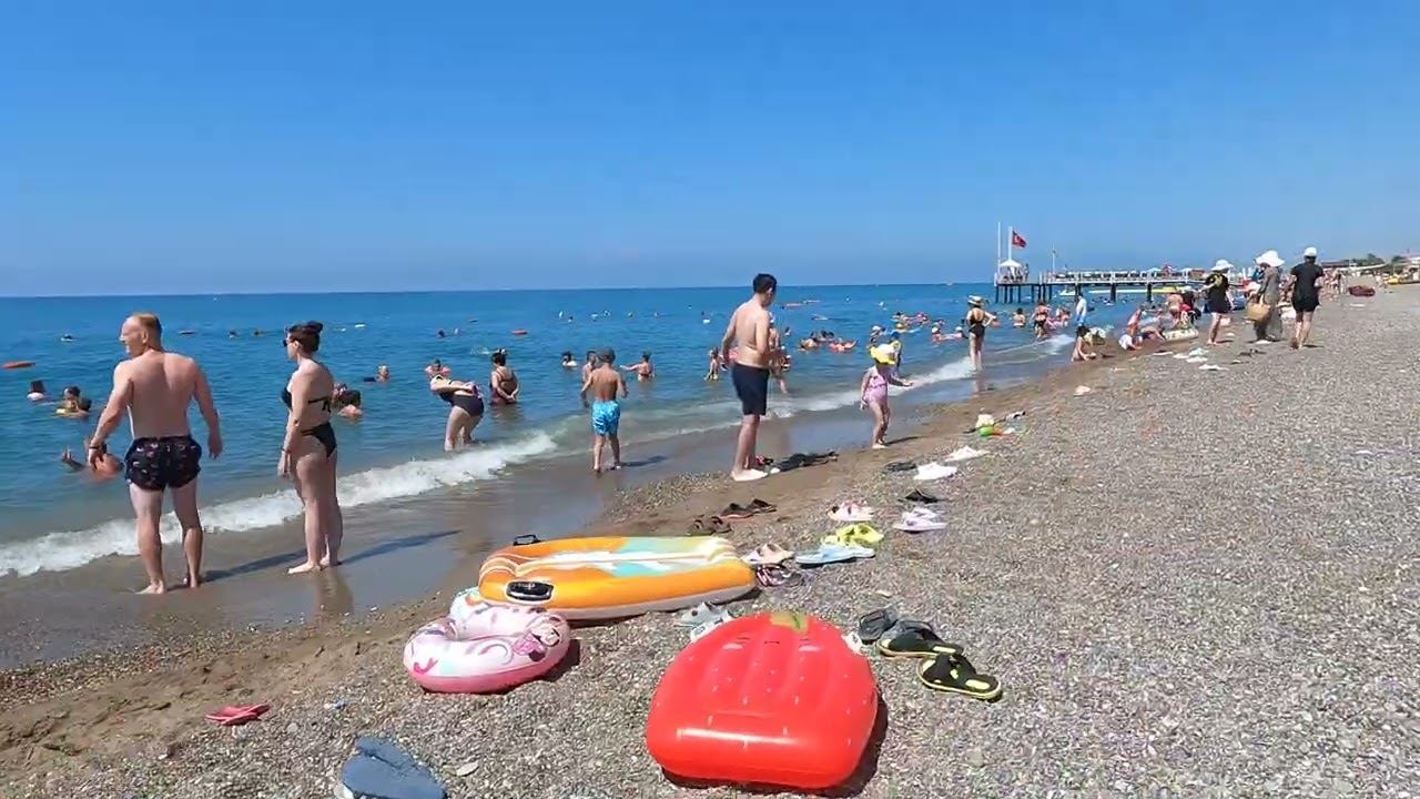 Белек прогулка по пляжу в районе отеля Belek Beach ️