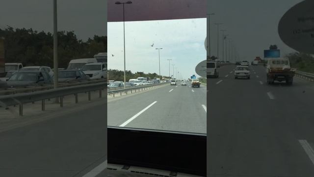 Traffic Jam In Baku-sumgait Highway