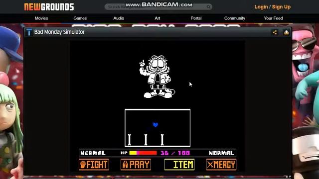 Fighting Sansfield (Bad Monday Simulator)