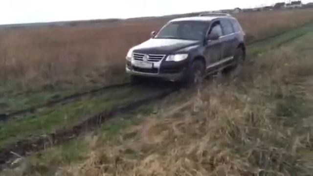 Туарег на бездорожье-7 на цепях
