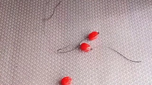 Изготовление сережек с бусинами